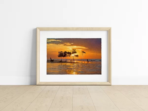 Watercolour Print of Norfolk Island a beautiful slice of paradise Australia