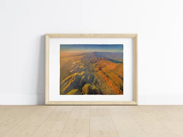 The Southern Flinders Ranges stretch across Wilpena, South Australia.