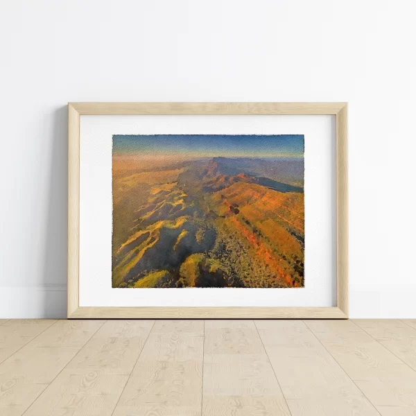 The Southern Flinders Ranges stretch across Wilpena, South Australia.